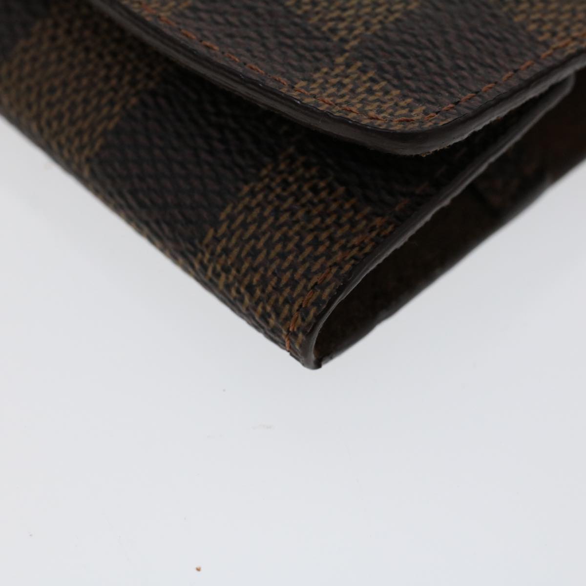 LOUIS VUITTON Damier Ebene Cuff Case Cuffs M64600 LV Auth 53478