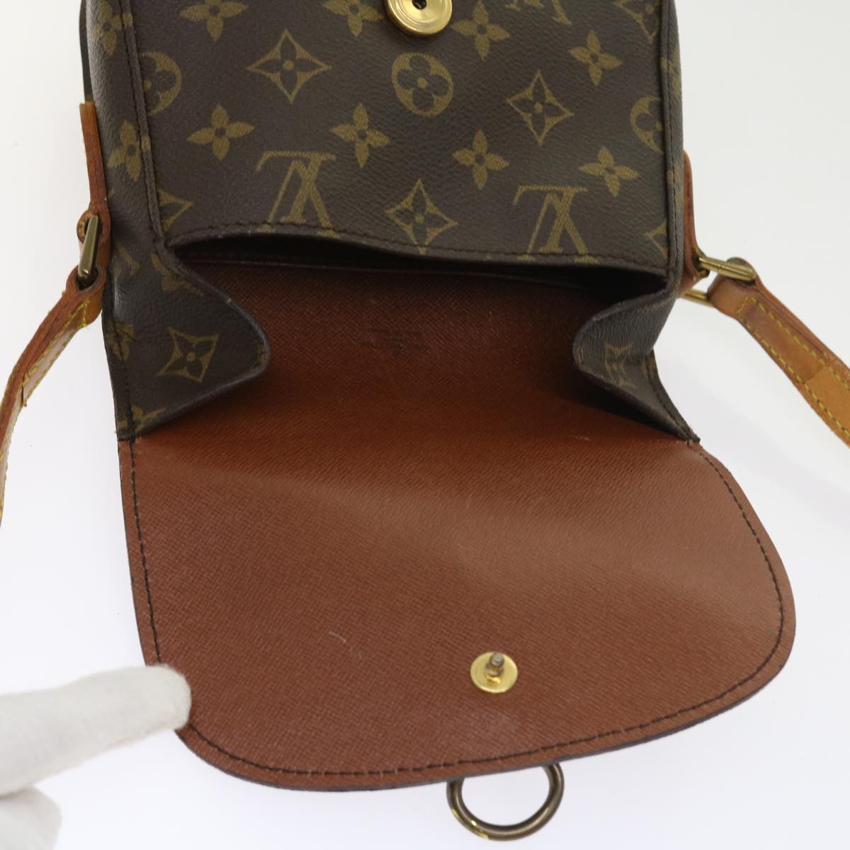 LOUIS VUITTON Monogram Saint Cloud PM Shoulder Bag M51244 LV Auth 53493