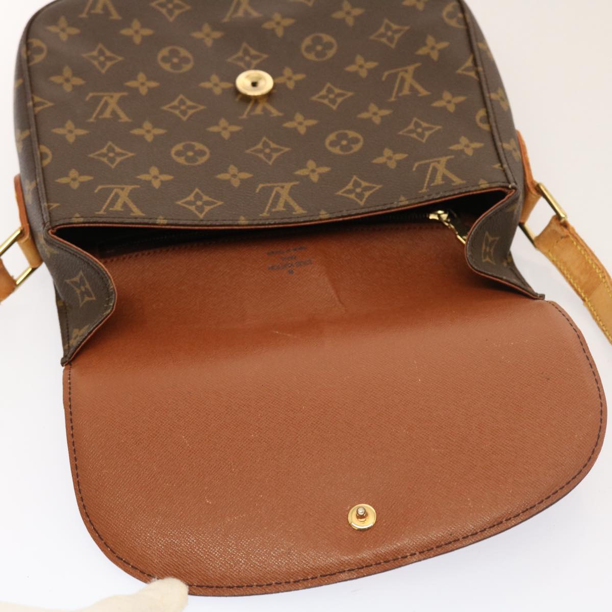 LOUIS VUITTON Monogram Saint Cloud GM Shoulder Bag M51242 LV Auth 53511