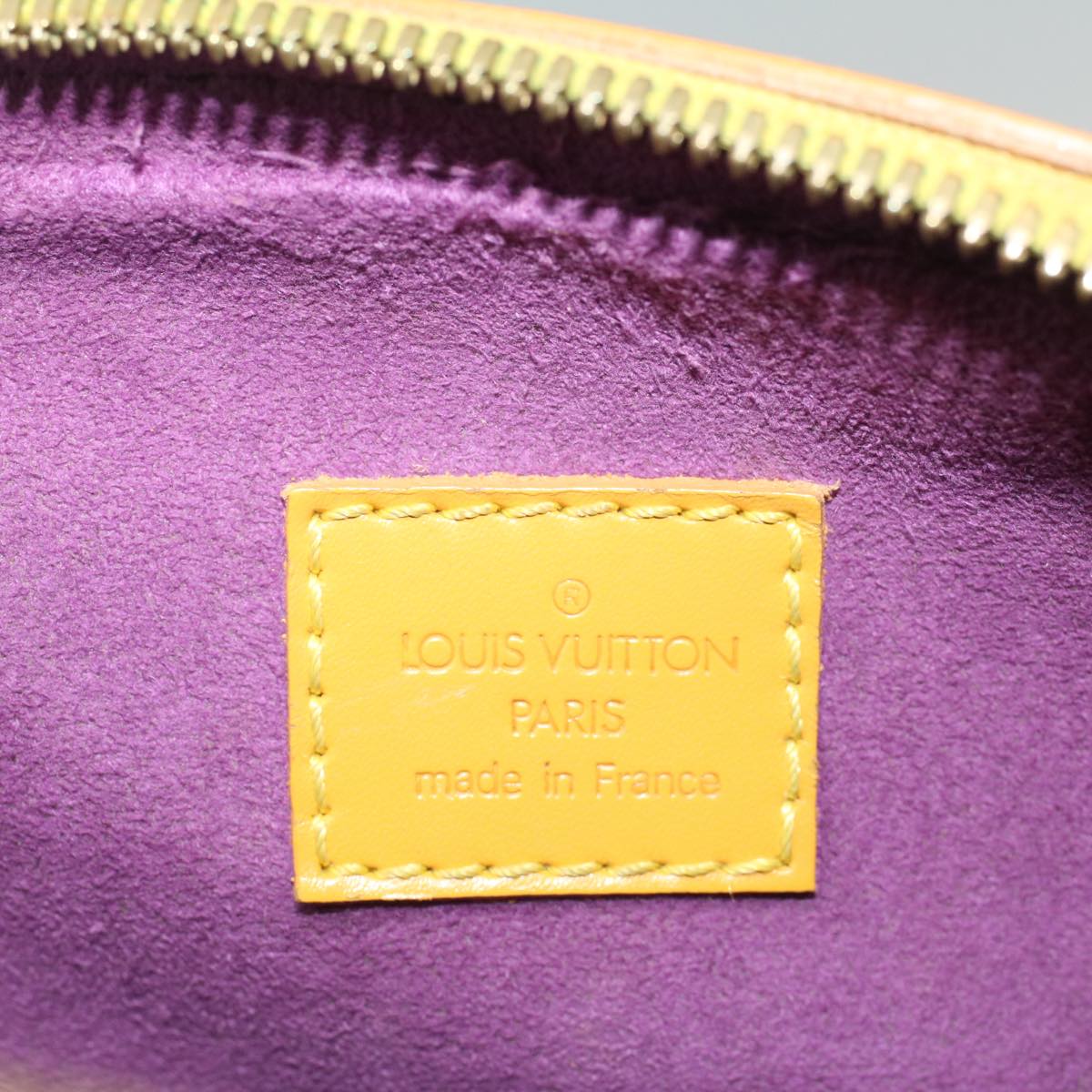 LOUIS VUITTON Epi jasmine Hand Bag Tassili Yellow M52089 LV Auth 53544