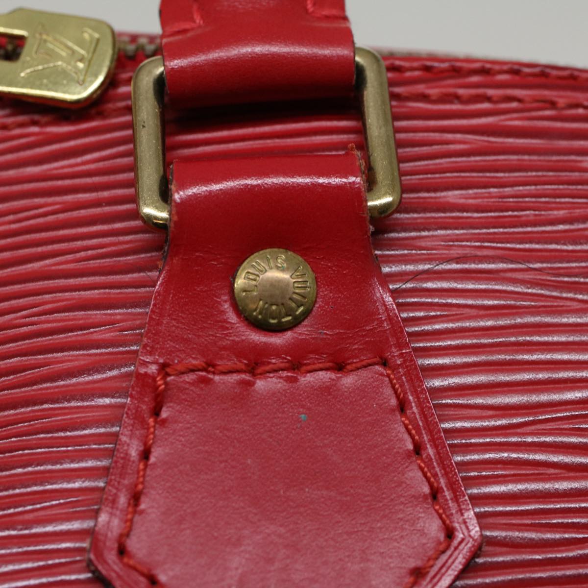 LOUIS VUITTON Epi Alma Hand Bag Castilian Red M52147 LV Auth 53565