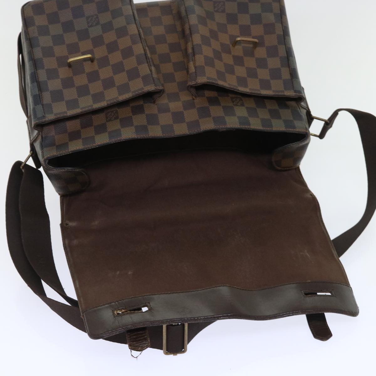 LOUIS VUITTON Damier Ebene Broadway Shoulder Bag N42270 LV Auth 53586