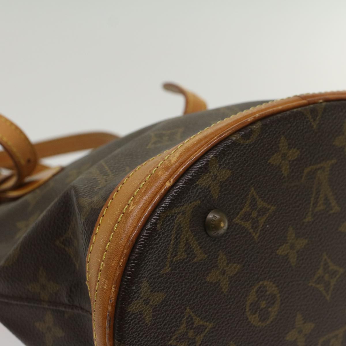 LOUIS VUITTON Monogram Bucket PM Shoulder Bag M42238 LV Auth 53590