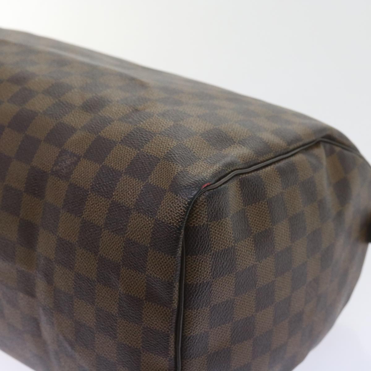 LOUIS VUITTON Damier Ebene Speedy 35 Hand Bag N41363 LV Auth 53620