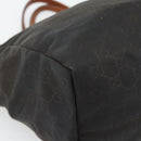 GUCCI GG Canvas Tote Bag Nylon Brown Auth 53670-15