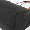 GUCCI GG Canvas Tote Bag Nylon Brown Auth 53670-16