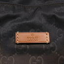 GUCCI GG Canvas Tote Bag Nylon Brown Auth 53670-18