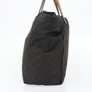 GUCCI GG Canvas Tote Bag Nylon Brown Auth 53670-4