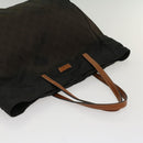 GUCCI GG Canvas Tote Bag Nylon Brown Auth 53670-6