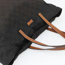 GUCCI GG Canvas Tote Bag Nylon Brown Auth 53670-6