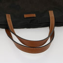 GUCCI GG Canvas Tote Bag Nylon Brown Auth 53670-7