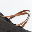 GUCCI GG Canvas Tote Bag Nylon Brown Auth 53670-14