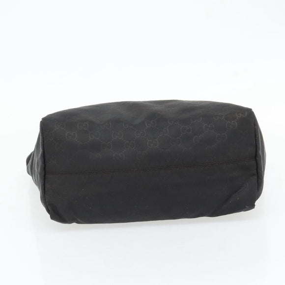 GUCCI GG Canvas Tote Bag Nylon Brown Auth 53670