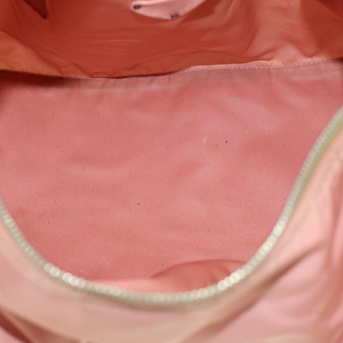 PRADA Hand Bag Nylon Leather Pink Auth 53694