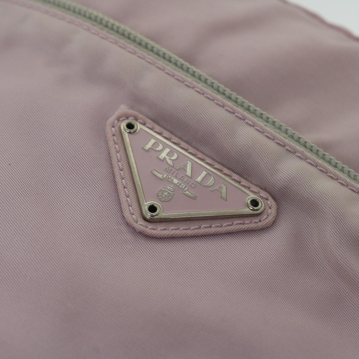 PRADA Shoulder Bag Nylon Pink Auth 53707