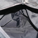 BURBERRY Nova Check Blue Label Hand Bag Nylon Leather Beige Black Auth 53723-20