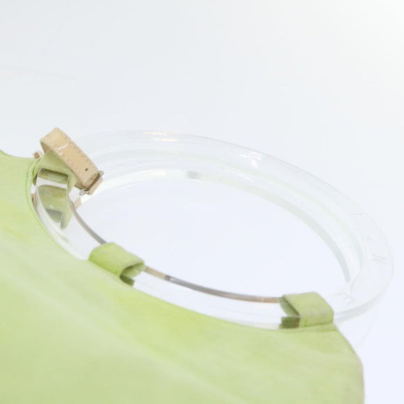 CELINE Hand Bag Suede Green Auth 53736V