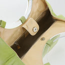 CELINE Hand Bag Suede Green Auth 53736V-20