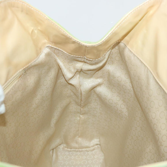 CELINE Hand Bag Suede Green Auth 53736V