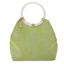 CELINE Hand Bag Suede Green Auth 53736V-32