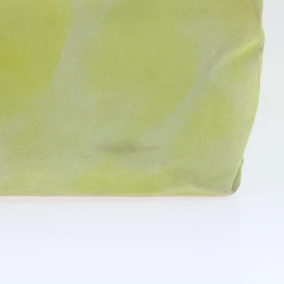 CELINE Hand Bag Suede Green Auth 53736V