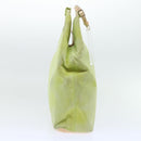 CELINE Hand Bag Suede Green Auth 53736V-6