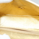 CHANEL Matelasse Turn Lock Chain Shoulder Bag Lamb Skin Gold CC Auth 53752SA-10
