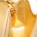 CHANEL Matelasse Turn Lock Chain Shoulder Bag Lamb Skin Gold CC Auth 53752SA-23