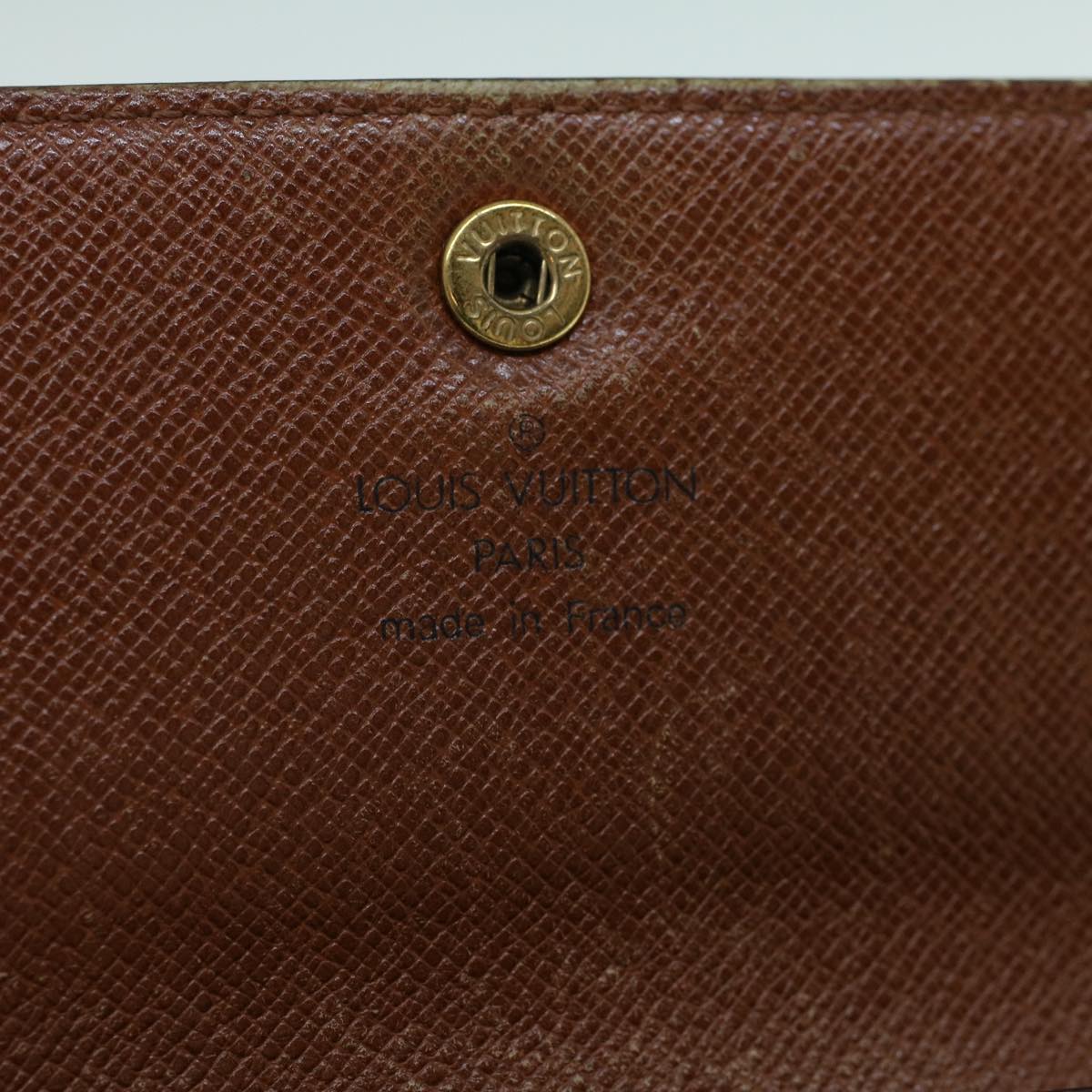 LOUIS VUITTON Monogram Porte Tresor Etui Papie Wallet M61202 LV Auth 53808