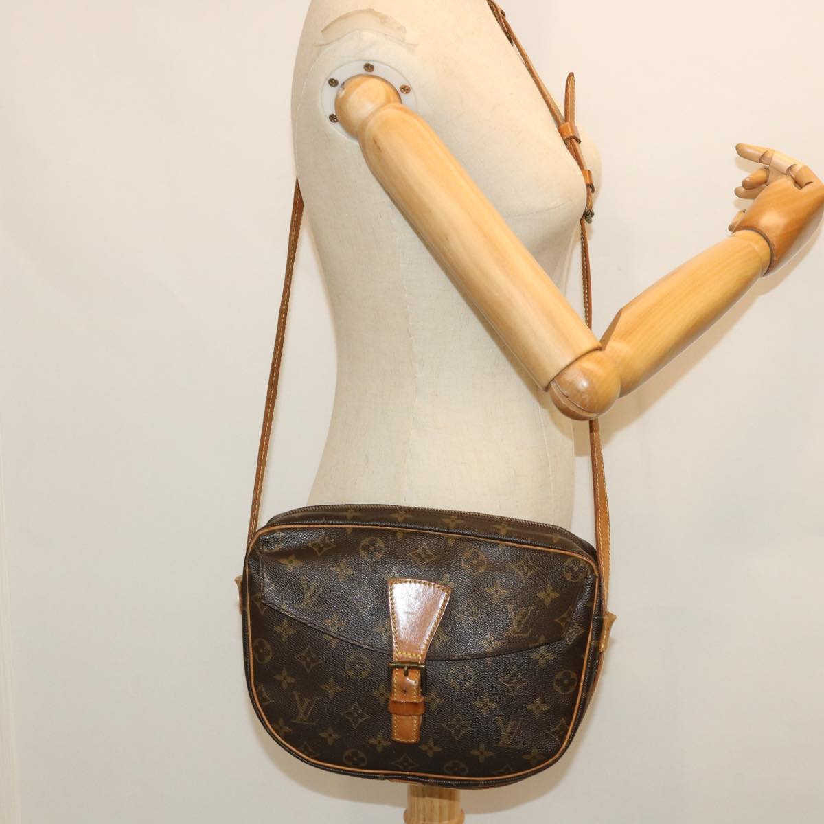 LOUIS VUITTON Monogram Jeune Fille GM Shoulder Bag M51225 LV Auth 53818