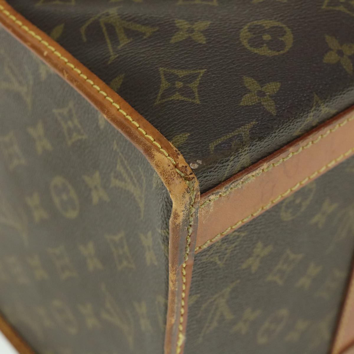 LOUIS VUITTON Monogram Sac Demi Souple 45 Pet Carry LV Auth 53854