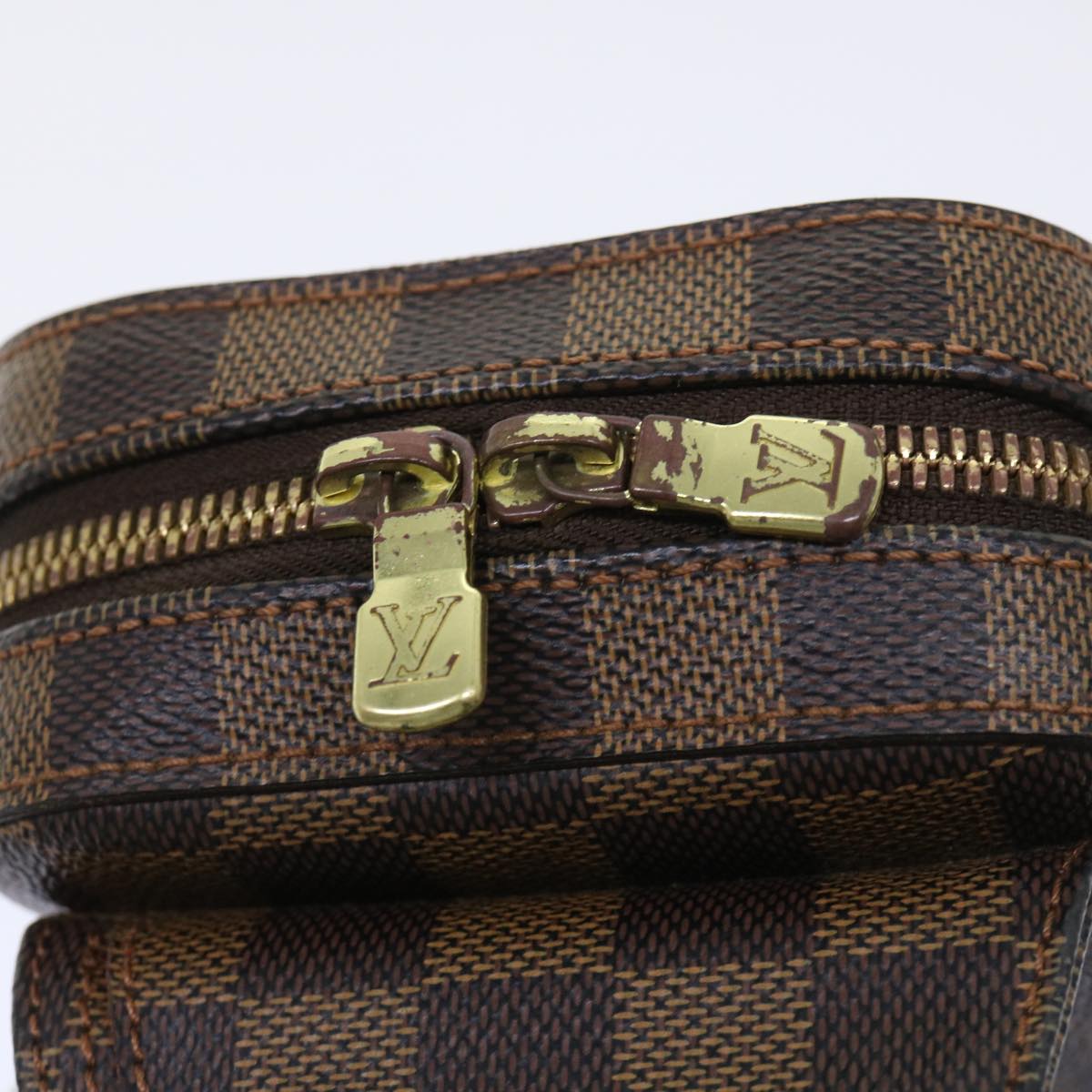 LOUIS VUITTON Damier Ebene Geronimos Shoulder Bag N51994 LV Auth 53918