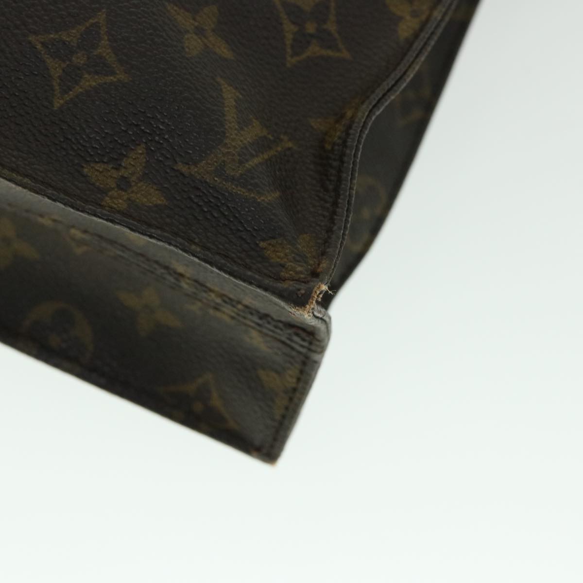 LOUIS VUITTON Monogram Sac Plat Hand Bag M51140 LV Auth 53922