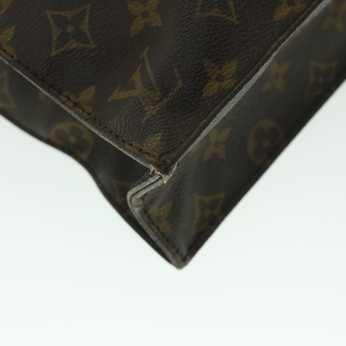 LOUIS VUITTON Monogram Sac Plat Hand Bag M51140 LV Auth 53922