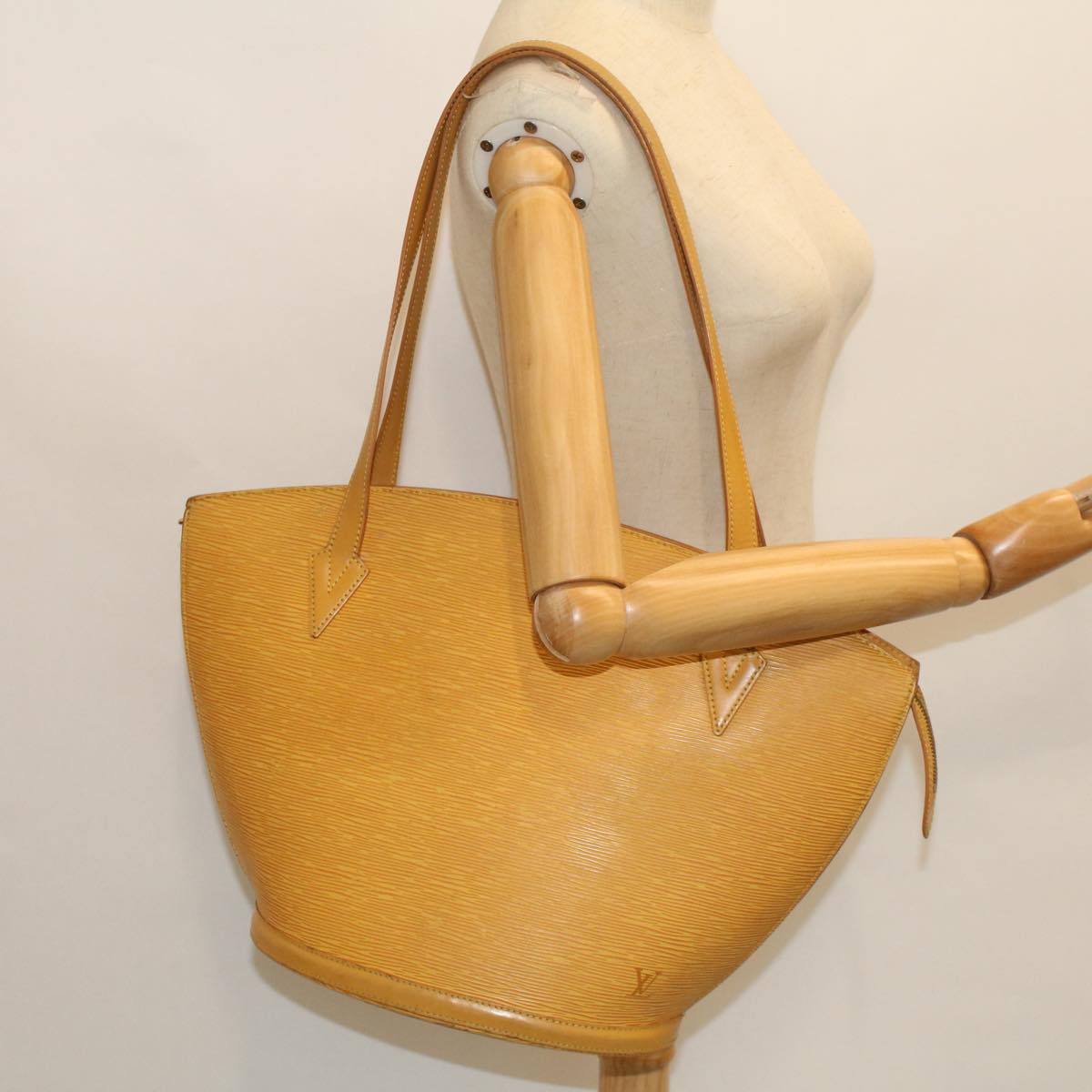 LOUIS VUITTON Epi Saint Jacques Shopping Shoulder Bag Yellow M52269 Auth 53965