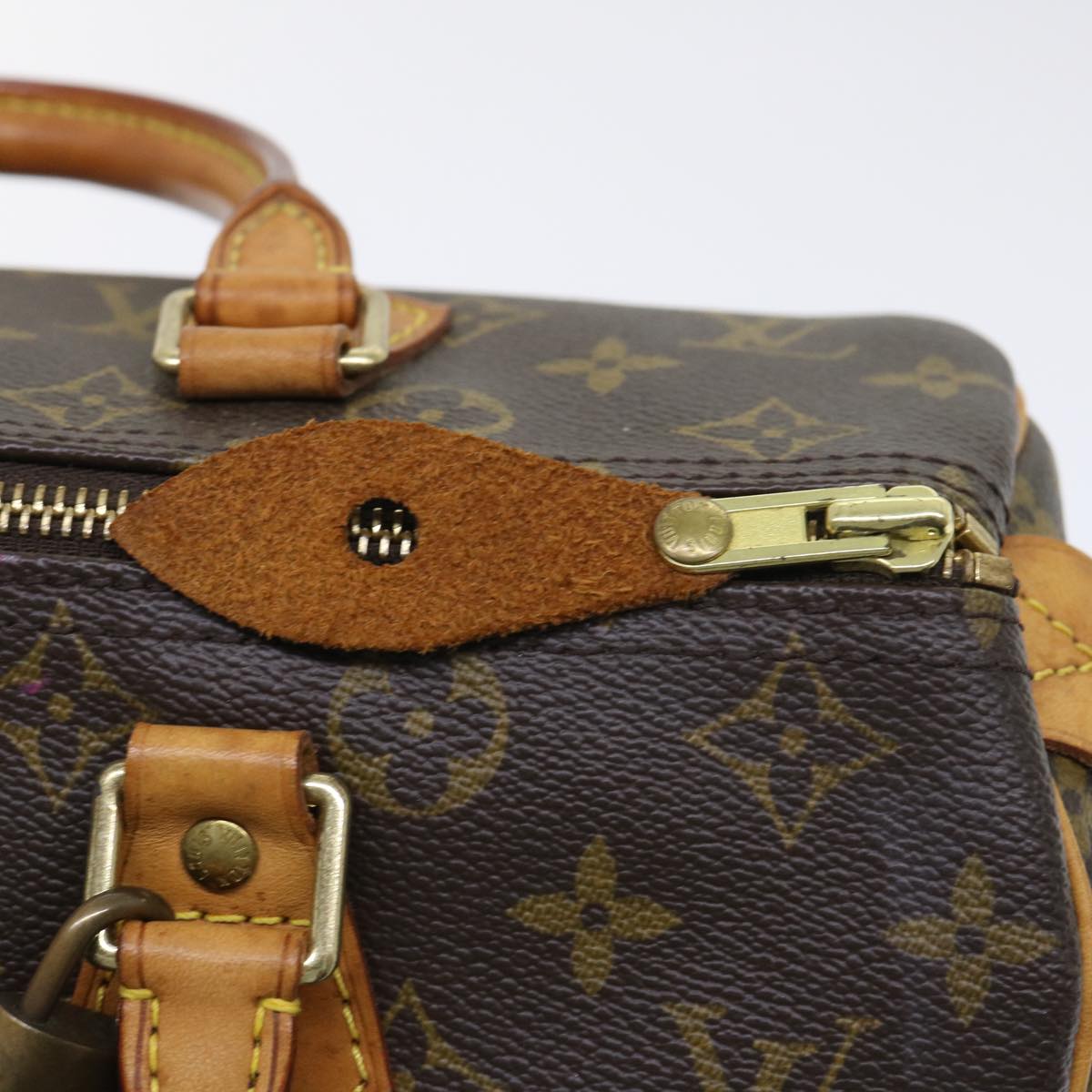 LOUIS VUITTON Monogram Speedy 30 Hand Bag M41526 LV Auth 53968