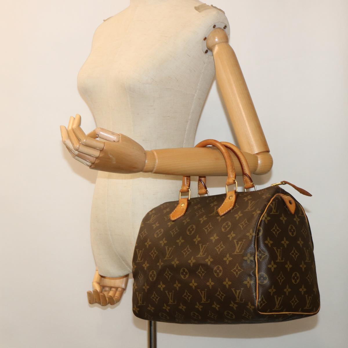 LOUIS VUITTON Monogram Speedy 30 Hand Bag M41526 LV Auth 53968