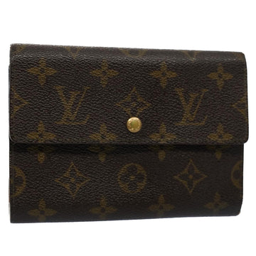 LOUIS VUITTON Monogram Porte Tresor Etui Papie Wallet M61202 LV Auth 54090