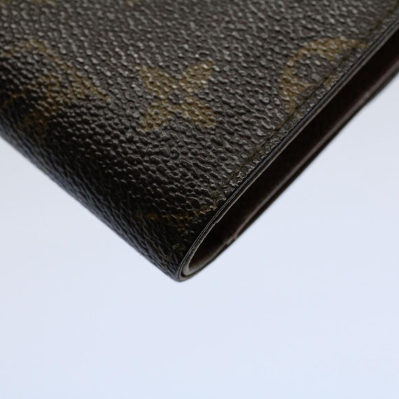 LOUIS VUITTON Monogram Porte Tresor Etui Papie Wallet M61202 LV Auth 54090