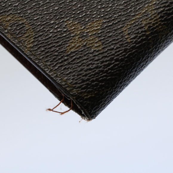 LOUIS VUITTON Monogram Porte Tresor Etui Papie Wallet M61202 LV Auth 54090