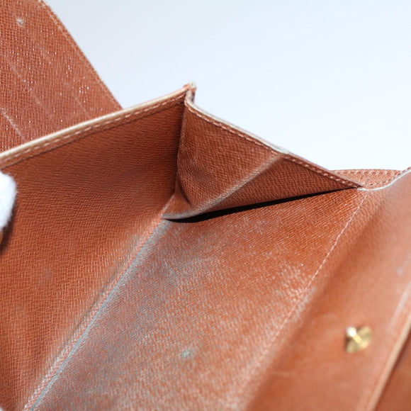 LOUIS VUITTON Monogram Porte Tresor Etui Papie Wallet M61202 LV Auth 54090