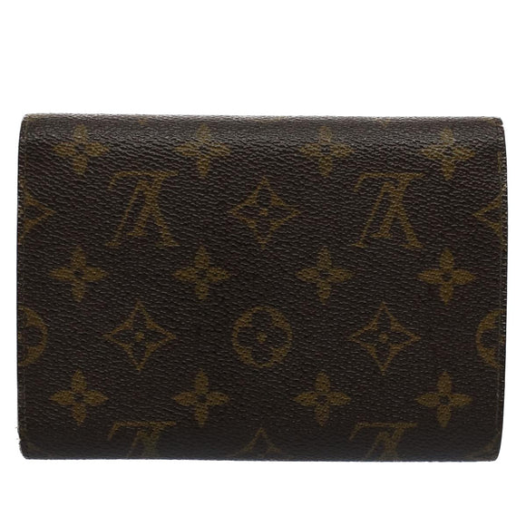 LOUIS VUITTON Monogram Porte Tresor Etui Papie Wallet M61202 LV Auth 54090