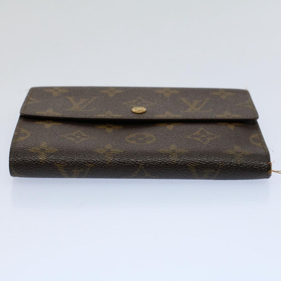 LOUIS VUITTON Monogram Porte Tresor Etui Papie Wallet M61202 LV Auth 54090