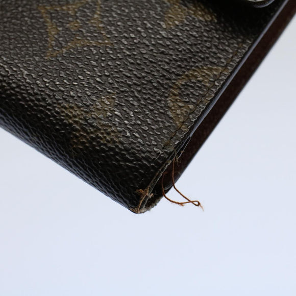 LOUIS VUITTON Monogram Porte Tresor Etui Papie Wallet M61202 LV Auth 54090