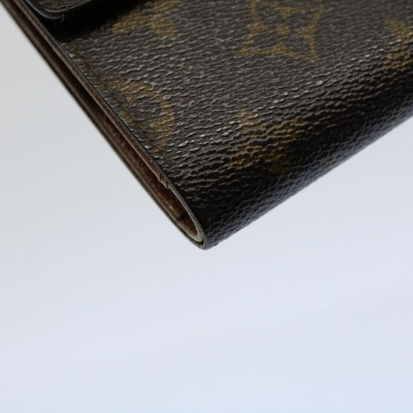 LOUIS VUITTON Monogram Porte Tresor Etui Papie Wallet M61202 LV Auth 54090