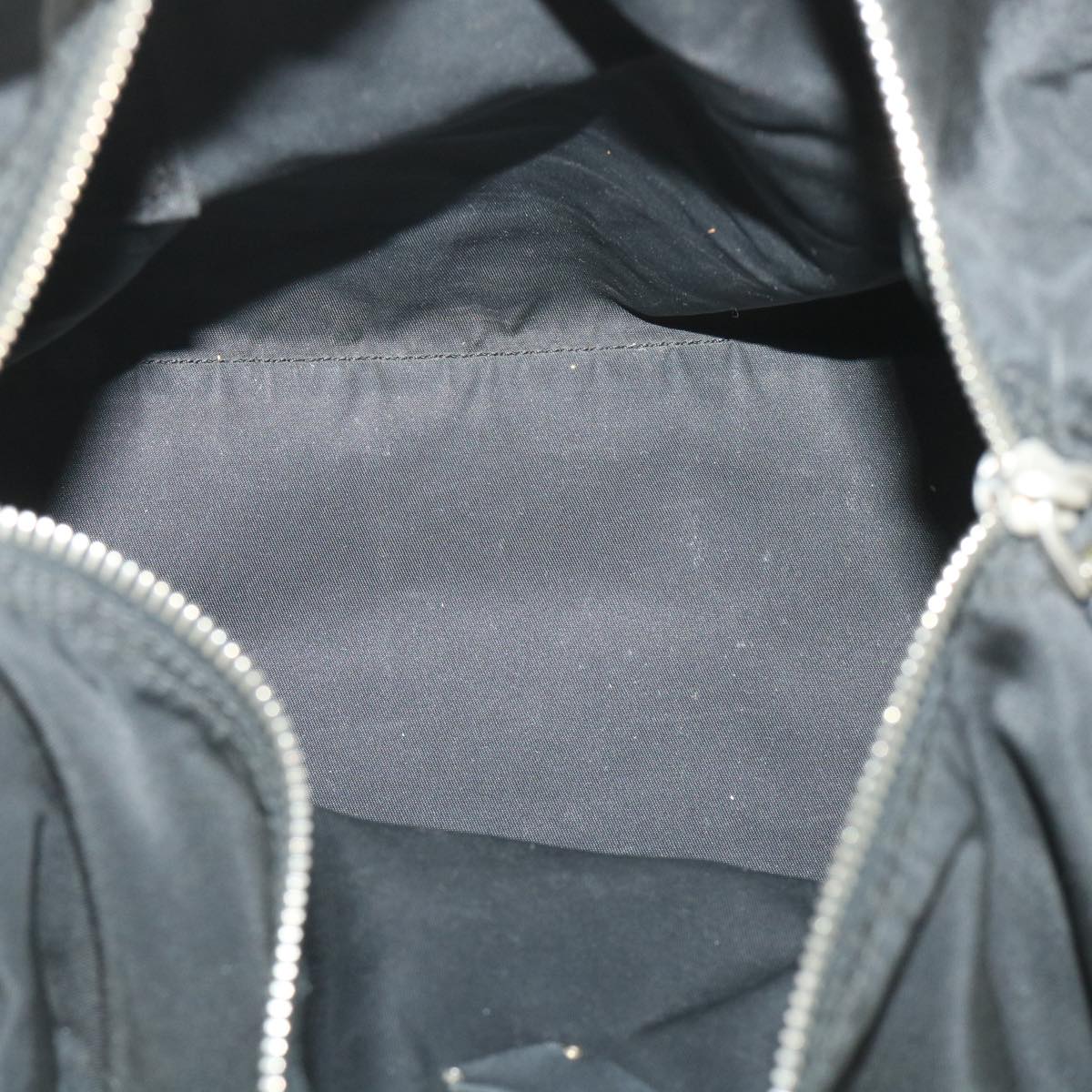 PRADA Hand Bag Nylon Black Auth 54145