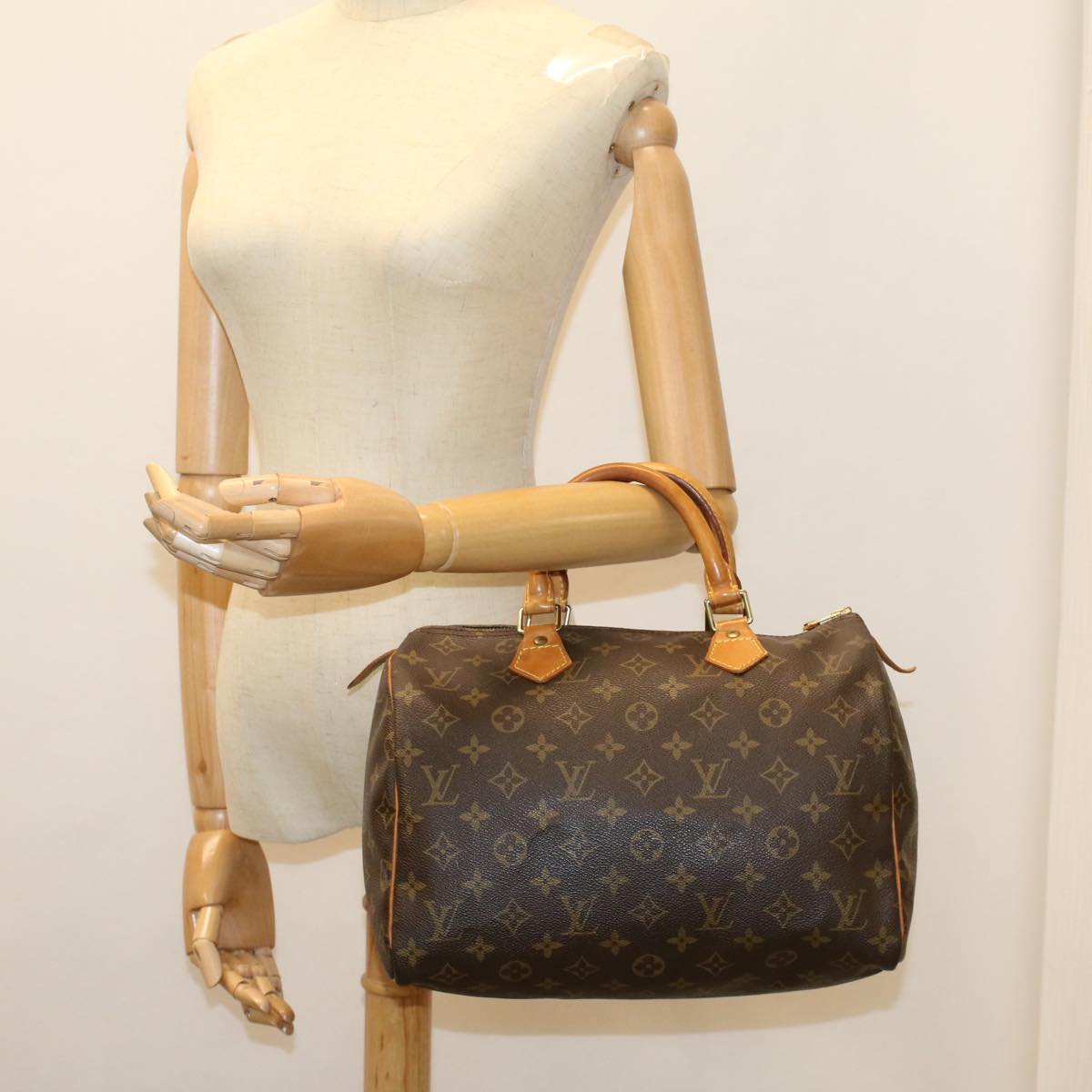 LOUIS VUITTON Monogram Speedy 30 Hand Bag M41526 LV Auth 54177