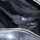 CHANEL Wild Stitch Hand Bag Leather Black CC Auth 54178-24