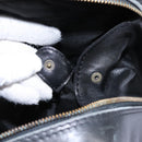 CHANEL Wild Stitch Hand Bag Leather Black CC Auth 54178-25