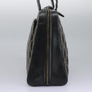 CHANEL Wild Stitch Hand Bag Leather Black CC Auth 54178-5